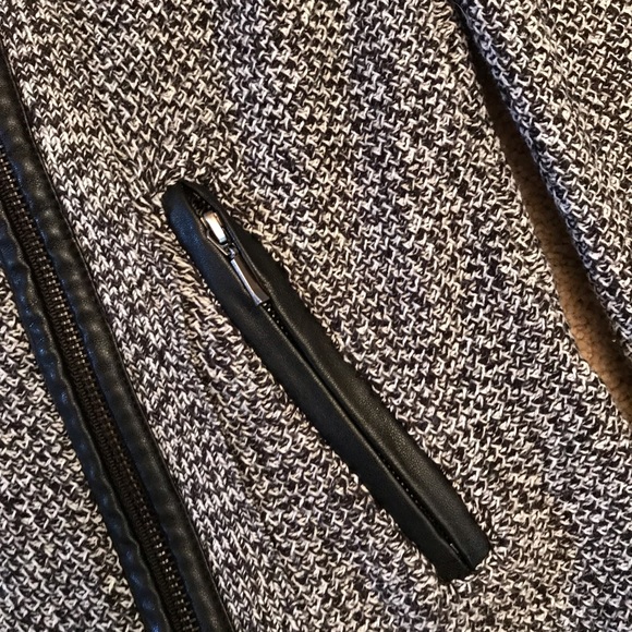 New York Company Knit Jacket Womens Size Large Black White Sweater Jacket - Picture 4 of 9